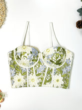 Floral Embroidered Sweetheart Corset