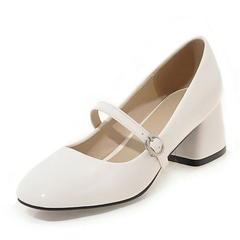 Abby Women's Mid Heel With Buckle Shoes