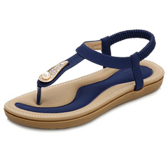 Fegali Women's Flat Sandal Elastic Band