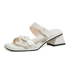 Gigi Women's Leather Heel Sandal