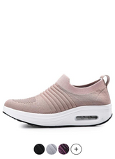 Gofit Women's Flat with Platform Mesh Walking Shoes