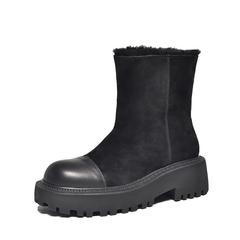 Gracia Women's Suede Platform Snow Boots