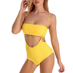 RIbbed Two Pieces Swimsuit