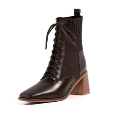 Loana Women's Leather Black Boots