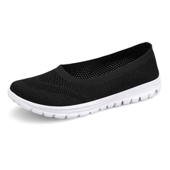 Roberta Women's Breathable Mesh Loafers Black Shoes