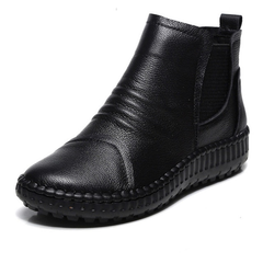 Rudy Women's Warm Leather Black Boots