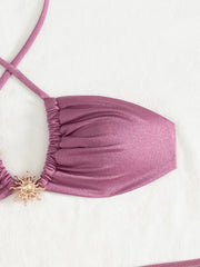 Sexy Metal Sun Ornament Bikini