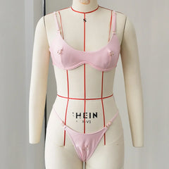 Sexy Pink Micro Bikini Set