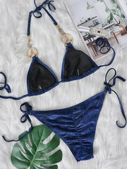 Halter Sparkling Brazilian Diamond Bikini
