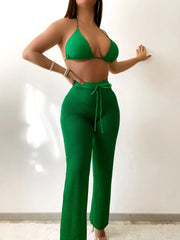 Sexy Green 3 Piece Bikini