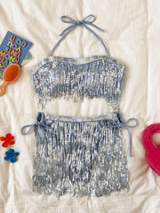 Shiny Glitter Bikini Set