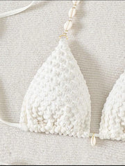 Sexy White Shell String Bikini