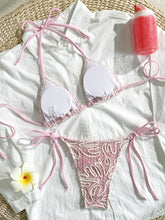 Sexy Pink Lace Micro Bikini