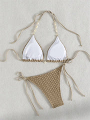 Sexy White Shell String Bikini