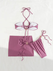 Sexy Metal Sun Ornament Bikini