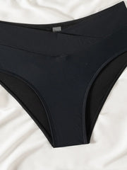 Sexy Metal Buckle One Shoulder Bikini Set