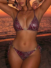 Halter Strappy Micro Thong Bikini