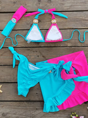 Sexy Skirt 4 Pieces Bikini Set