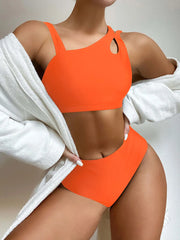 Sexy Asymmetric High Waist Bikini