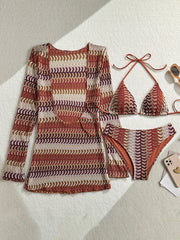 With Long Sleeve Cover Up Bikini