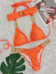 Sexy Rhinestones Bikini Set