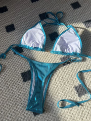 Shiny Pink Micro Bikini