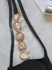 Sexy Halter Jewelled Diamond Bikini
