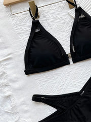 Sexy Cut Out Strappy High Cut Bikini