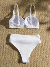 Sexy Rhinestone Belt High Waist Bikini
