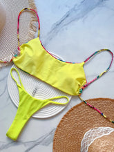 Flower Print Mini Micro Thong High Cut Bikini