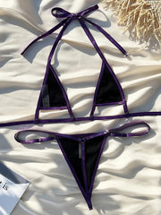 Shiny PU Bikini