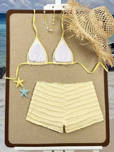 Sexy White Black Starfish Ornament Bikini Set