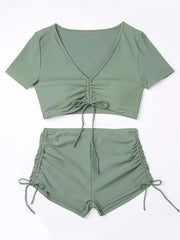 Sexy Drawstring Bikini Set