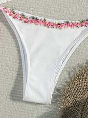 Sexy 3D Floral Bikini Set