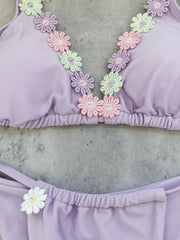 Sexy 3D Flower Bikini Set