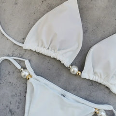 Sexy White Bikini Set
