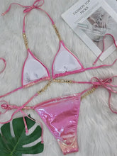 Sexy Pink Brozing Bikini Set