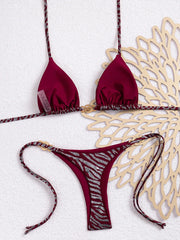Halter Strappy Micro Thong Bikini