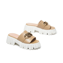 Tiffa Women's Platform Chunky Heel Sandal