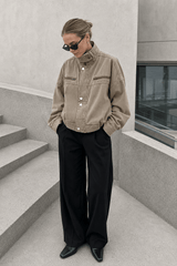 Denim Workwear Cropped Jacket