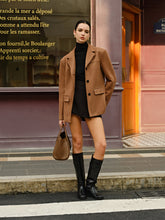 Suede Button Lapel Blazer