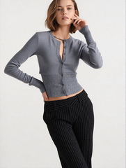 Slim Fit Long Sleeve Cardigan