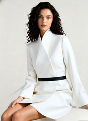 Long Sleeve Stand Collar Blazer