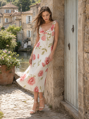 Floral Cami French Style Party Dress