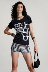 Dark Graphic Fitted T-shirts