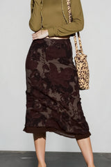 Harajuku Vintage Gothic Grunge Aesthetic Summer Floral Print Skirt