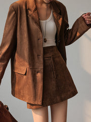 Vintage Suede Blazer