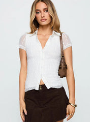Melaniya Button Up Top