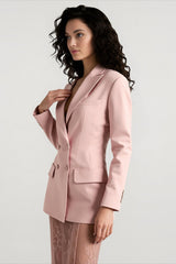 Dusty Pink Long Sleeve Tailored Blazer