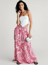 Elastic Waist Flowy Vacation Skirt